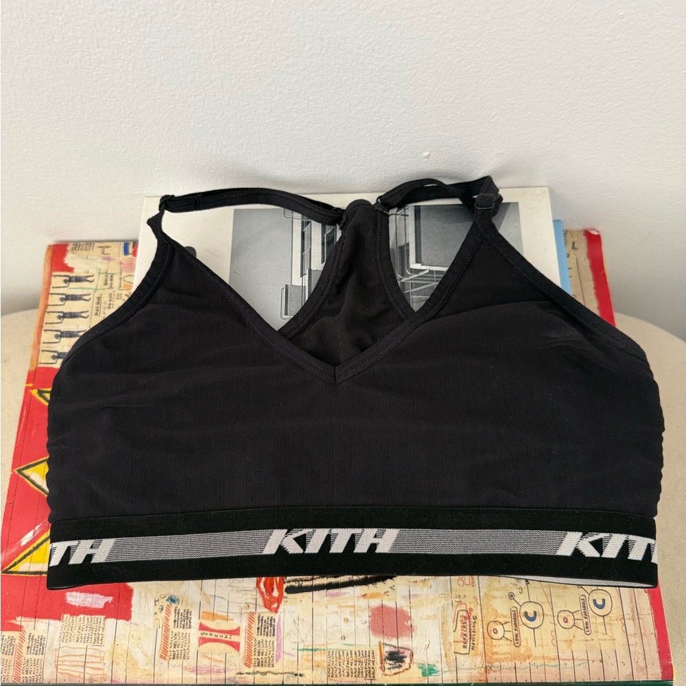 Kith Black and Gray Sports Bra